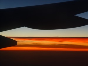 Sunset over mid America